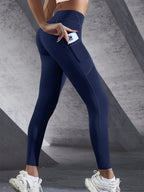 Leggings de yoga elásticas para mujer con bolsillos