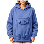 Sweatshirt com Capuz e Bolsa para Animal Prana Pet
