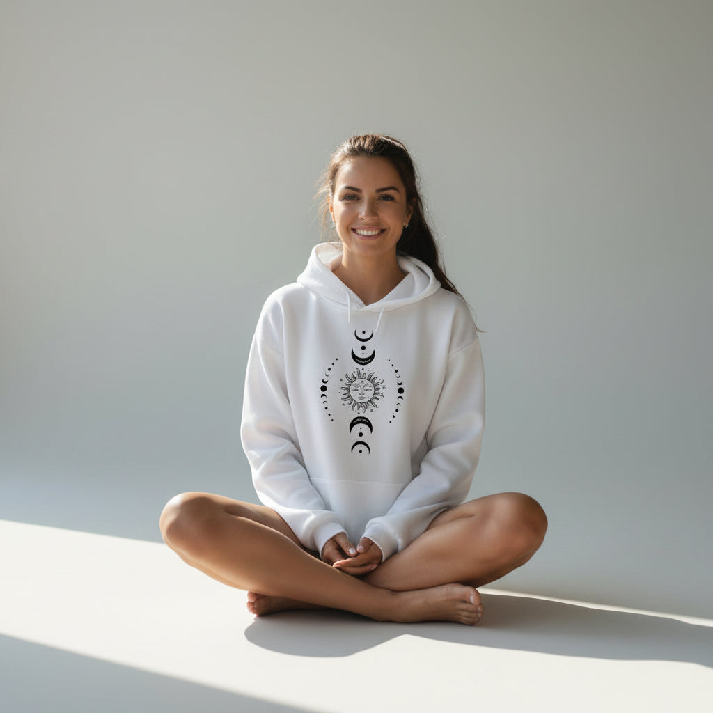 SunMoon Harmony Sweatshirt — Comfort with a Celestial Soul