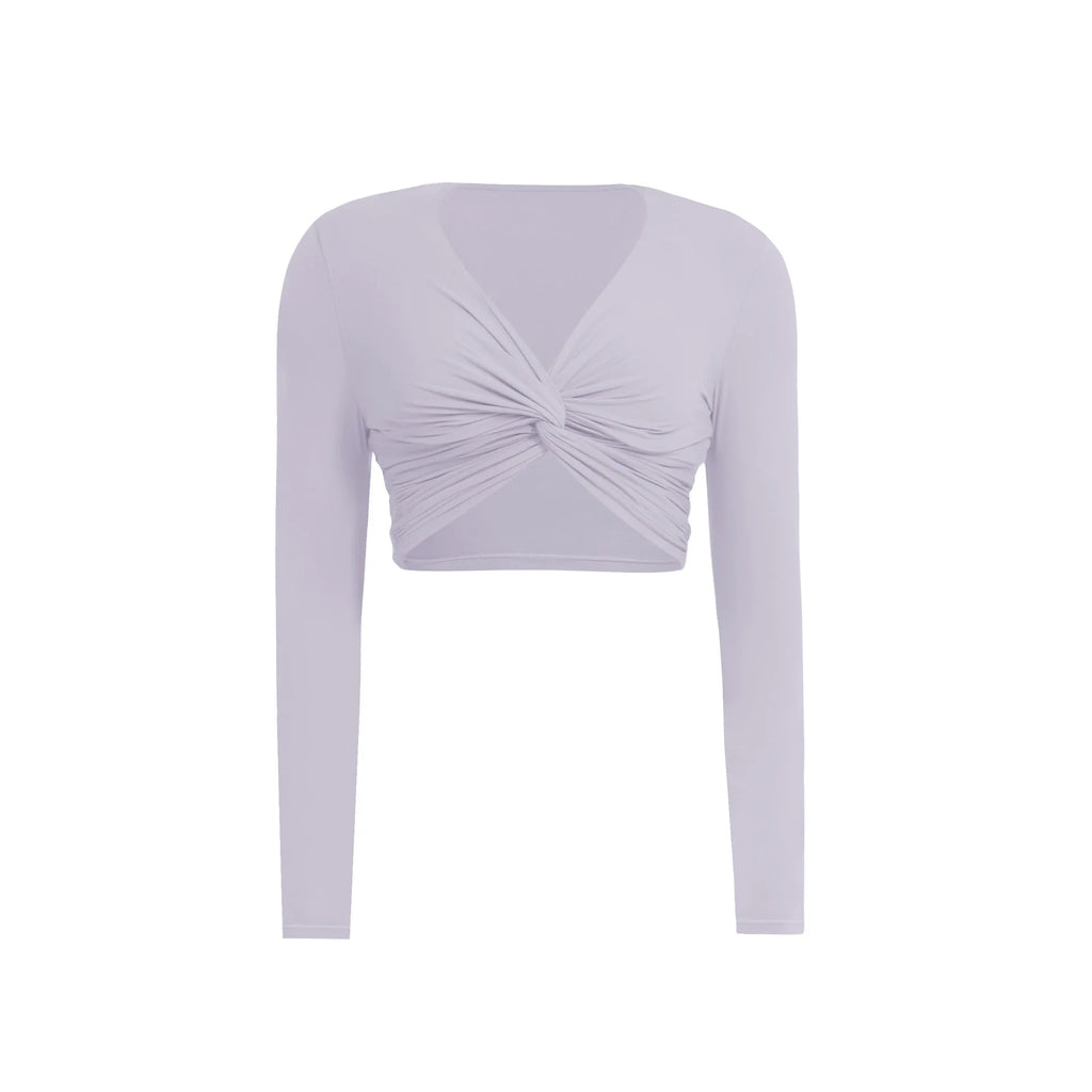 Top de Yoga Manga Larga con Giro Ananda Twist