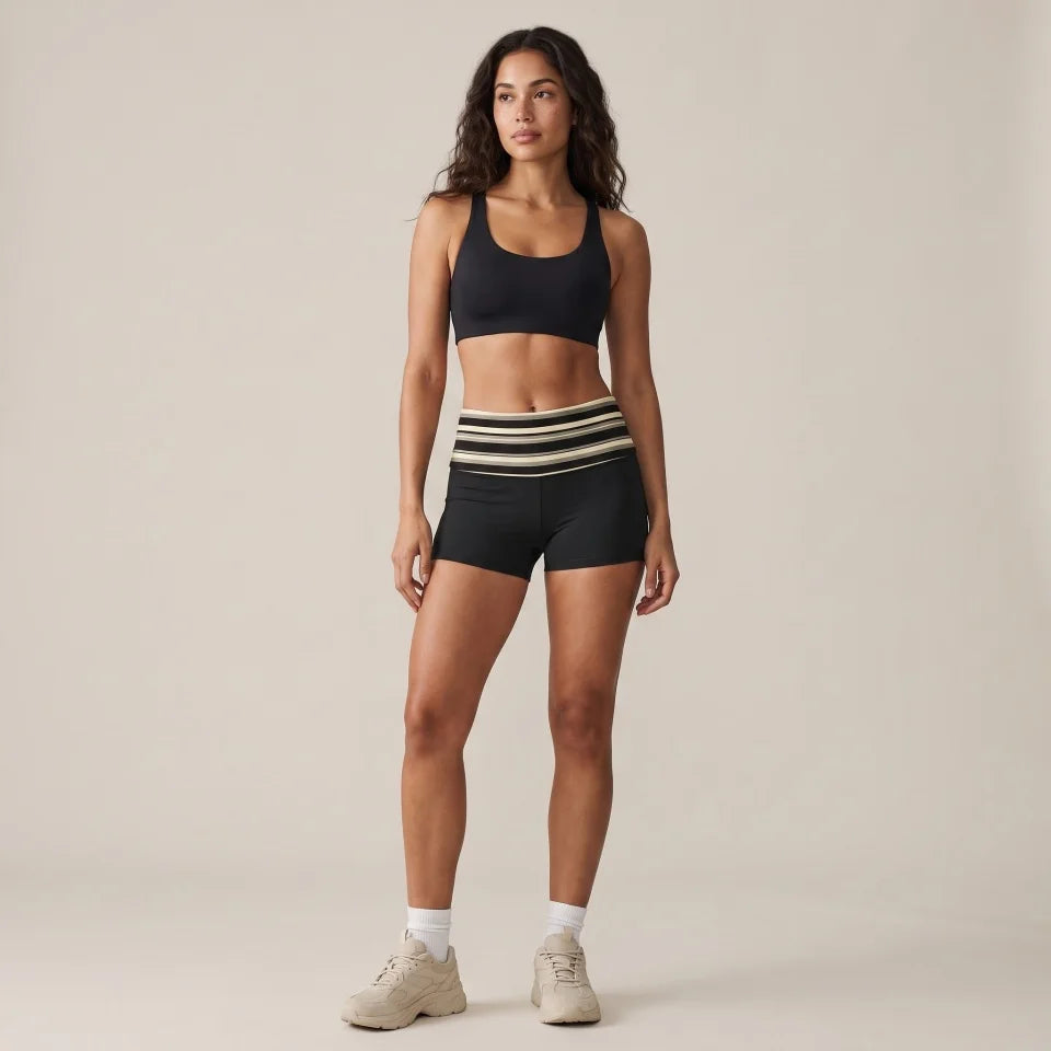 Golden Leaf Shorts – Elegance in Motion