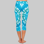 Leggings Capri Tie-Dye de Cintura Alta Prisma Flow