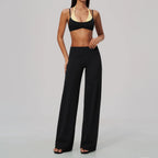 Conjunto de Yoga 2 Peças Shakti Contrast - Preto e Amarelo Modelo 1