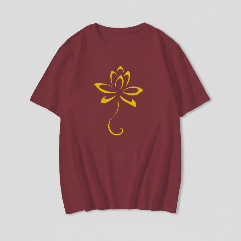 Camiseta Lotus Spirit – Minimalismo y Conexión con el Cuerpo