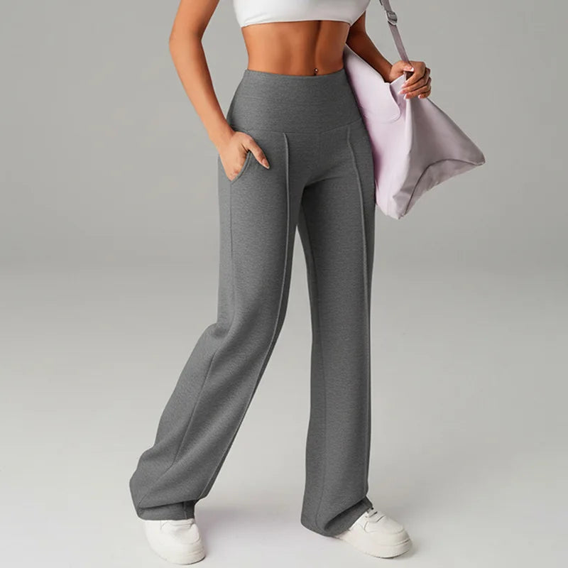 Malka Wide Pocket Pants – Soft Strength and Functional Elegance