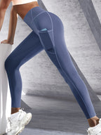 Leggings de yoga elásticas para mujer con bolsillos
