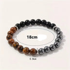 Triad Protection Bracelet – Tiger's Eye, Obsidian, and Hematite