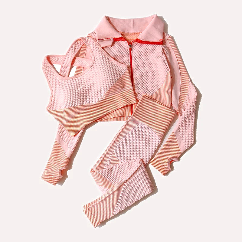 Eternal Flow Set – Seamless Yoga Set 2/3 Pieces 
