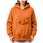 Sweatshirt com Capuz e Bolsa para Animal Prana Pet