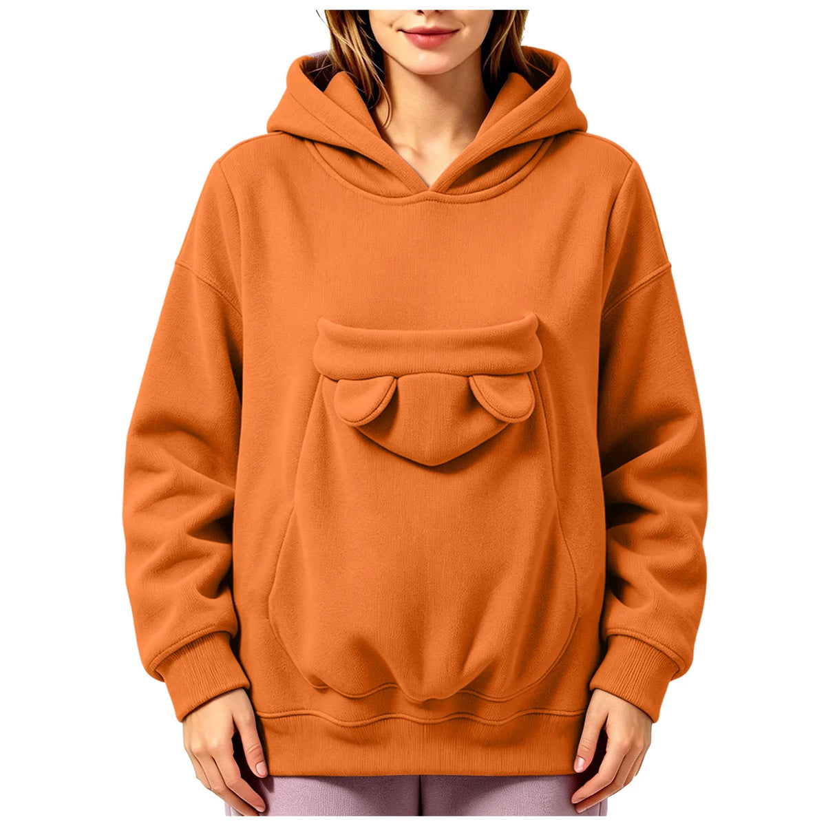 Sweatshirt com Capuz e Bolsa para Animal Prana Pet