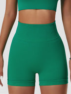 Ribbed Sculpt Shorts – Calções de Yoga de Cintura Alta para Movimento Consciente