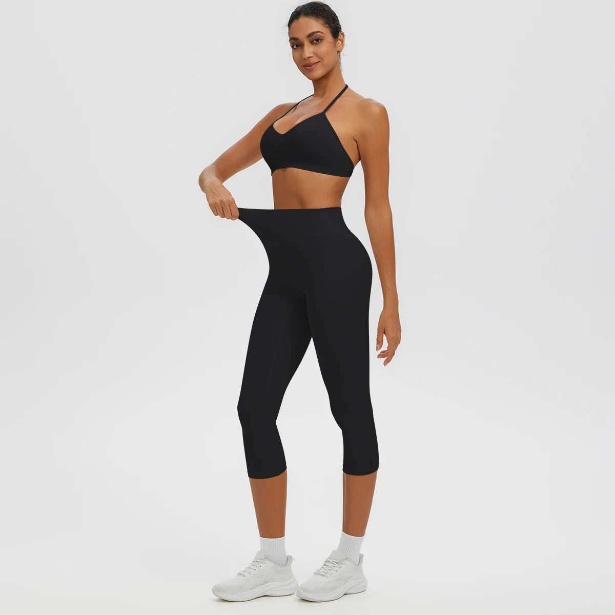 Conjunto de Yoga 2 Peças Shakti Ease preto