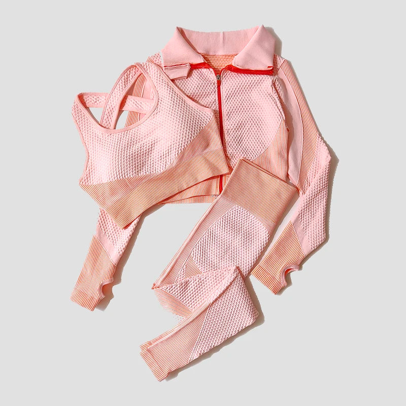 Eternal Flow Set – Seamless Yoga Set 2/3 Pieces 