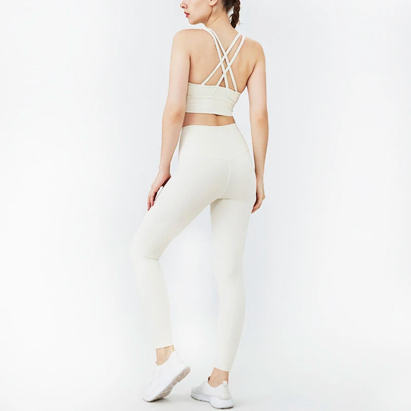 Conjunto de Yoga 2 Peças Shakti Cross branco