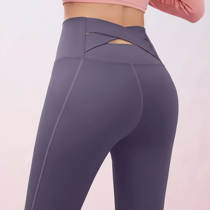 Anahata Cross Leggings – Support, Lift, Flow