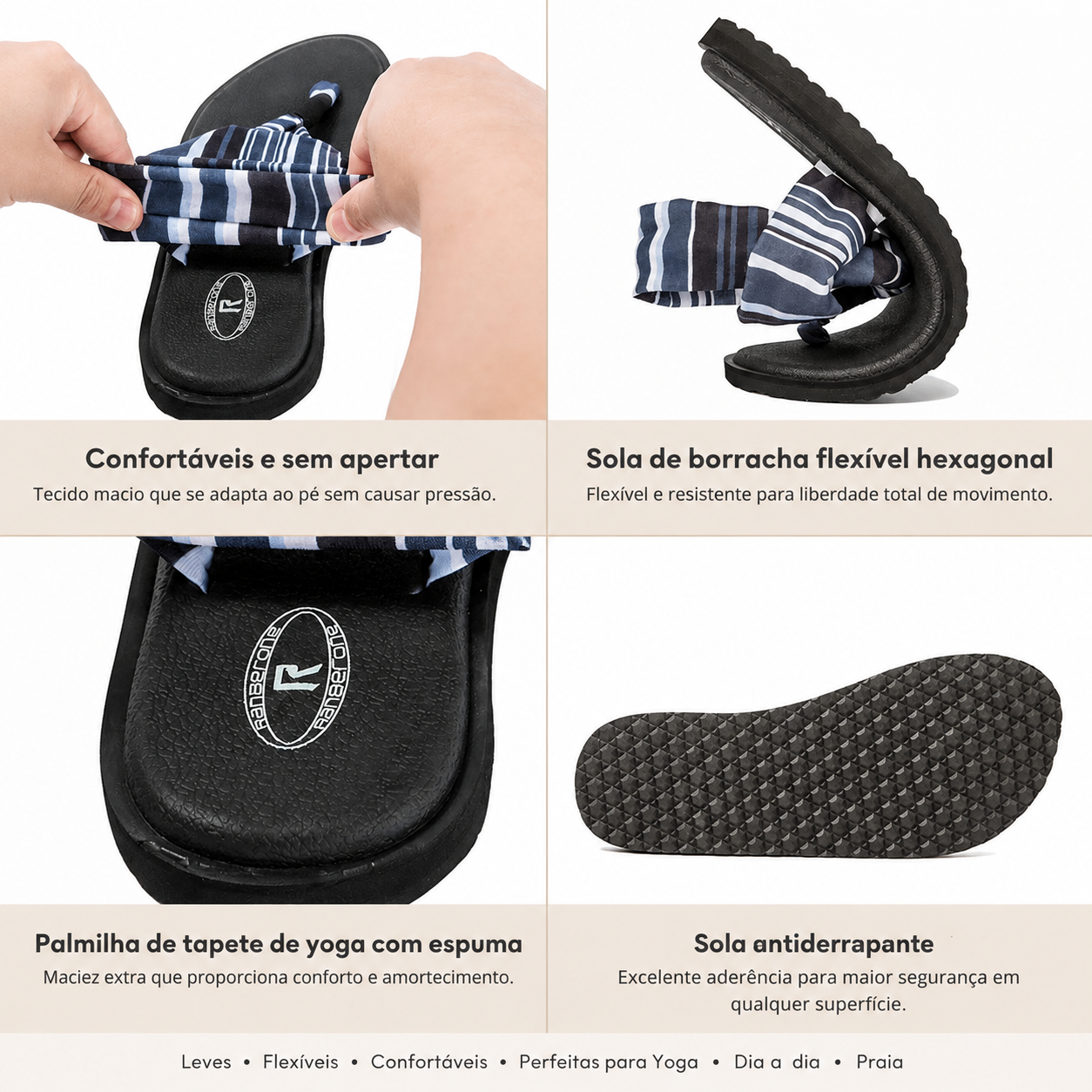 Sandálias Casuais Estilo Yoga Sling Prana Walk