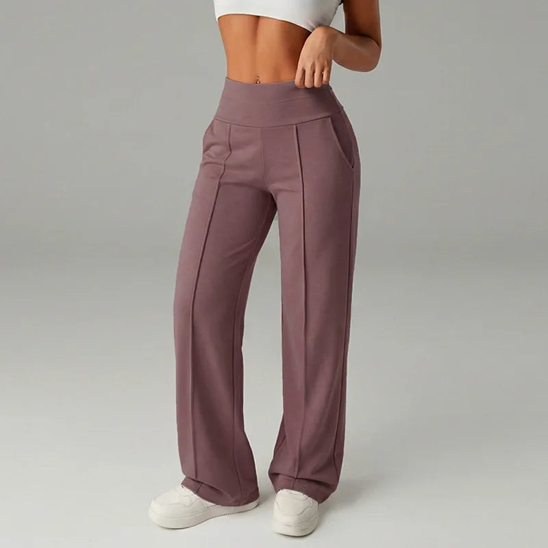Malka Wide Pocket Pants – Soft Strength and Functional Elegance