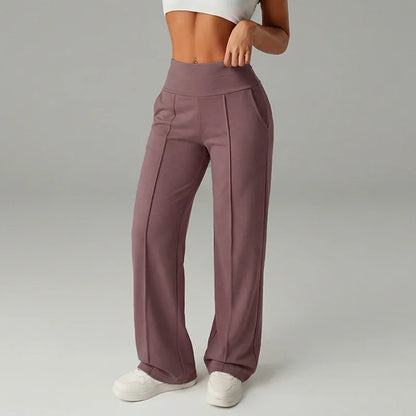 Malka Wide Pocket Pants – Soft Strength and Functional Elegance