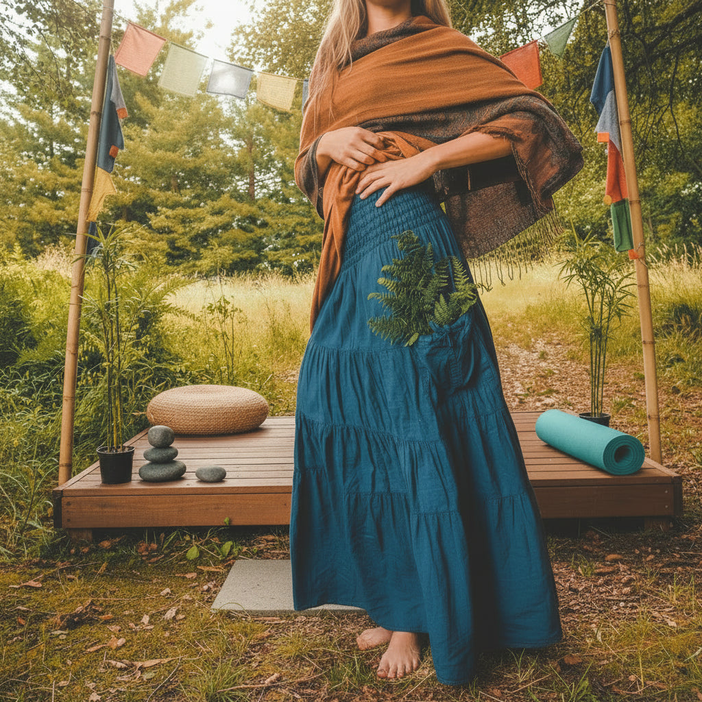 Bohemian Flow Skirt – Boho Style Flowy Maxi Skirt