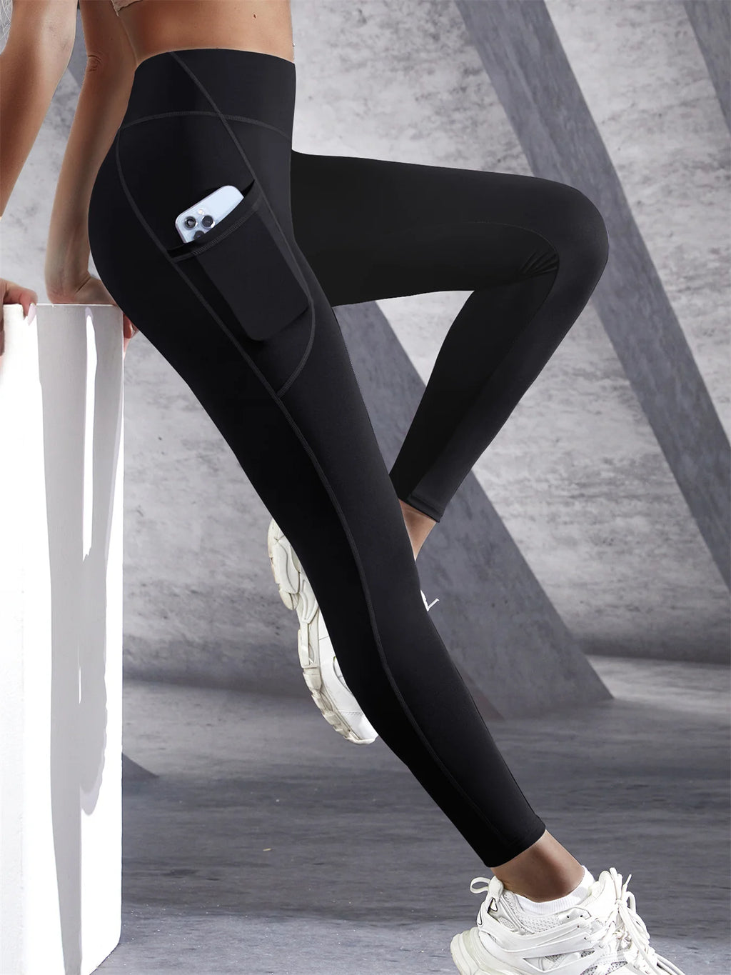 Leggings de yoga elásticas para mujer con bolsillos