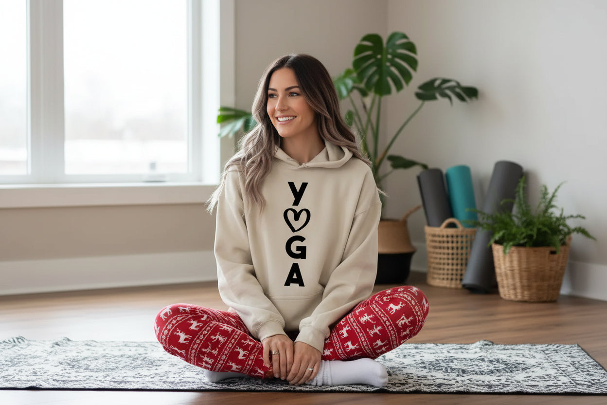 Sudadera con Capucha Sankalpa Love Yoga • Conforto Espiritual y Presencia