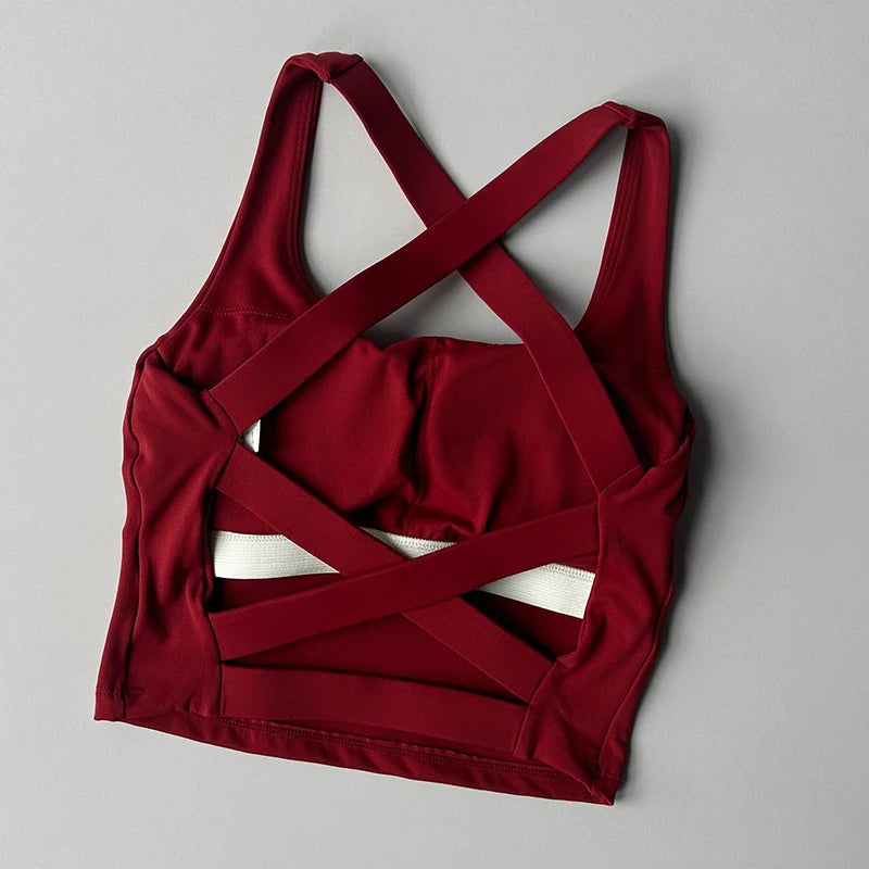 Grace Fit Bra – Elegancia y Soporte para Entrenamiento y Yoga