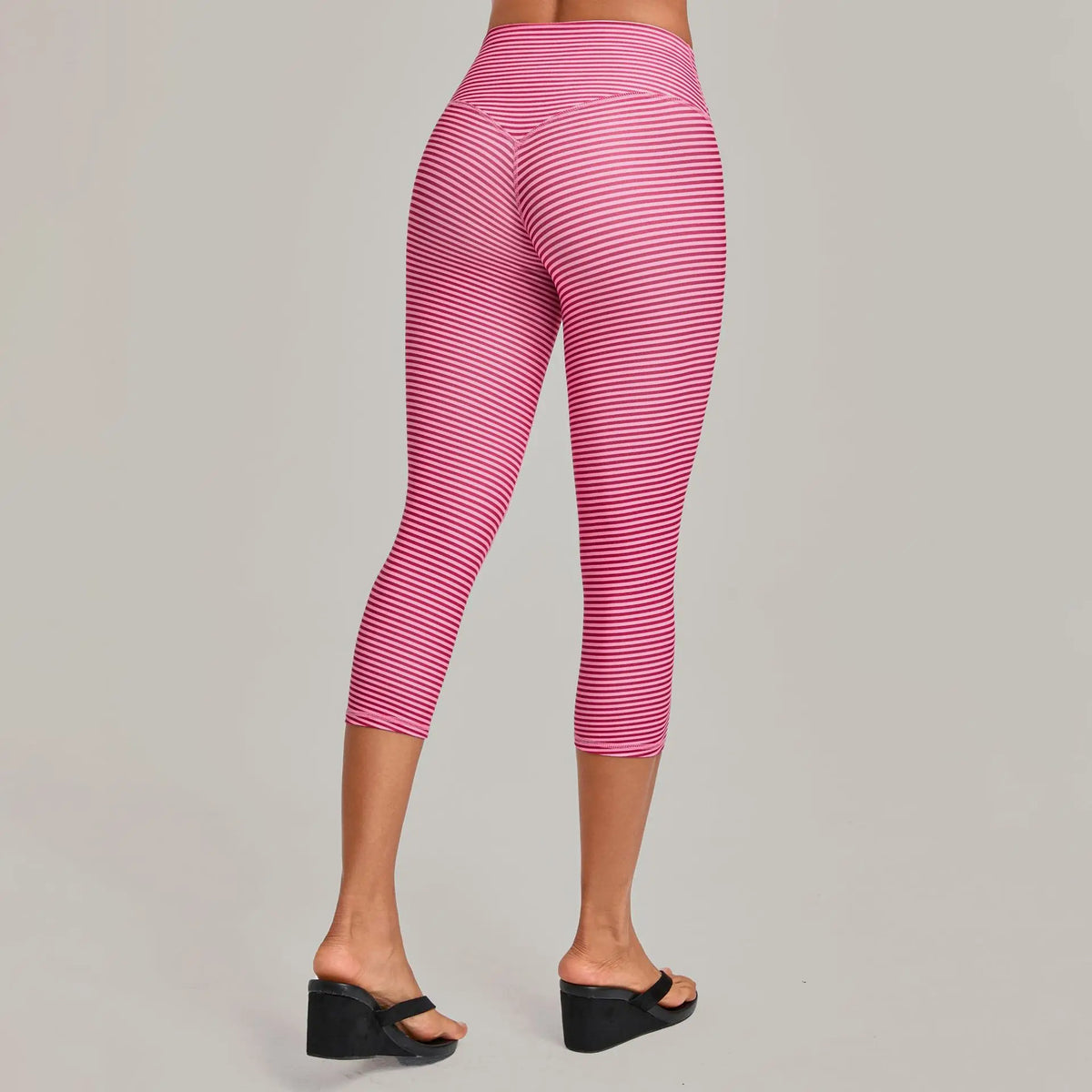 Leggings Capri de Yoga Prana Stripe