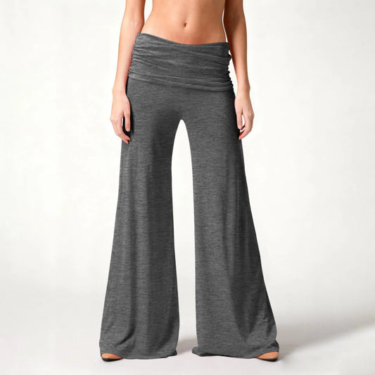 Grace Flow Pants – Calças Elegantes de Perna Larga