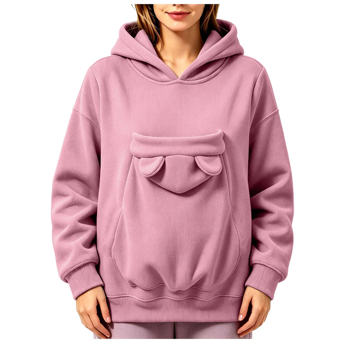 Sweatshirt com Capuz e Bolsa para Animal Prana Pet