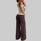 Conjunto de Yoga Top e Calças Wide Leg Shakti Move