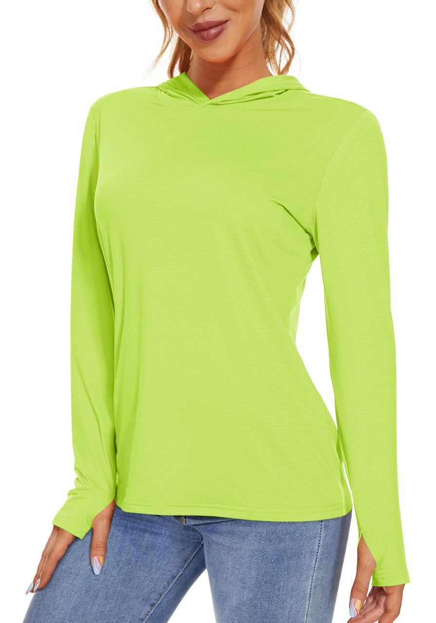 Camiseta SunGuard Flow – Manga Larga con Capucha y Protección UPF 50+