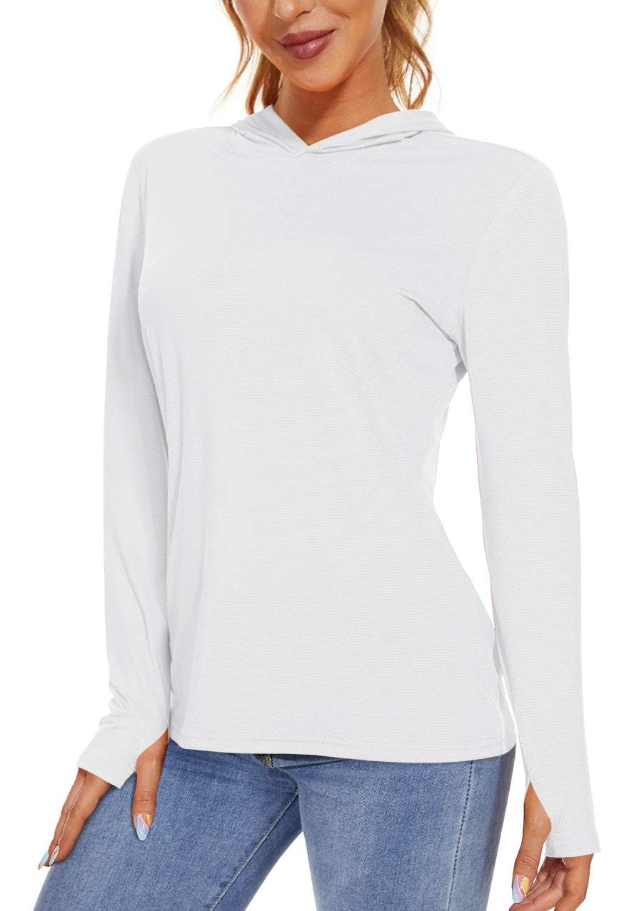Camiseta SunGuard Flow – Manga Larga con Capucha y Protección UPF 50+