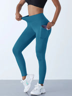 Leggings de yoga elásticas para mujer con bolsillos
