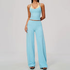 Conjunto de Yoga 2 Peças Shakti Contrast - Azul e Amarelo Modelo 3