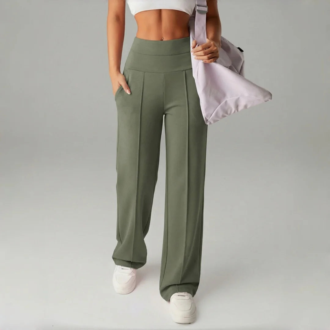 Malka Wide Pocket Pants – Soft Strength and Functional Elegance