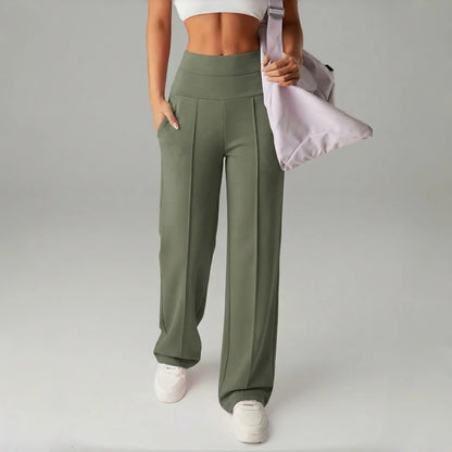 Malka Wide Pocket Pants – Soft Strength and Functional Elegance