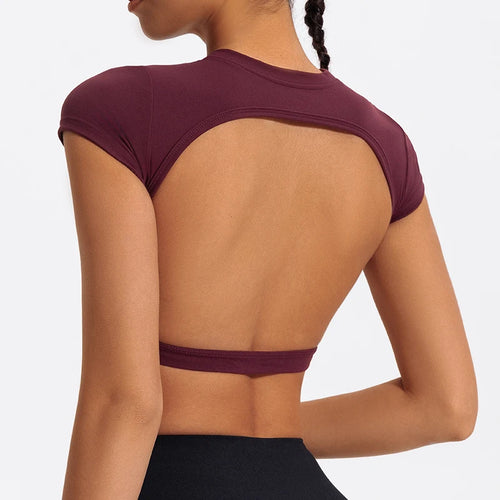 Backless Flow Top – Crop Top Feminino Casual e Desportivo