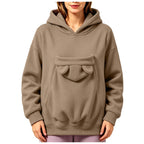 Sweatshirt com Capuz e Bolsa para Animal Prana Pet