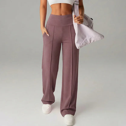 Malka Wide Pocket Pants – Soft Strength and Functional Elegance