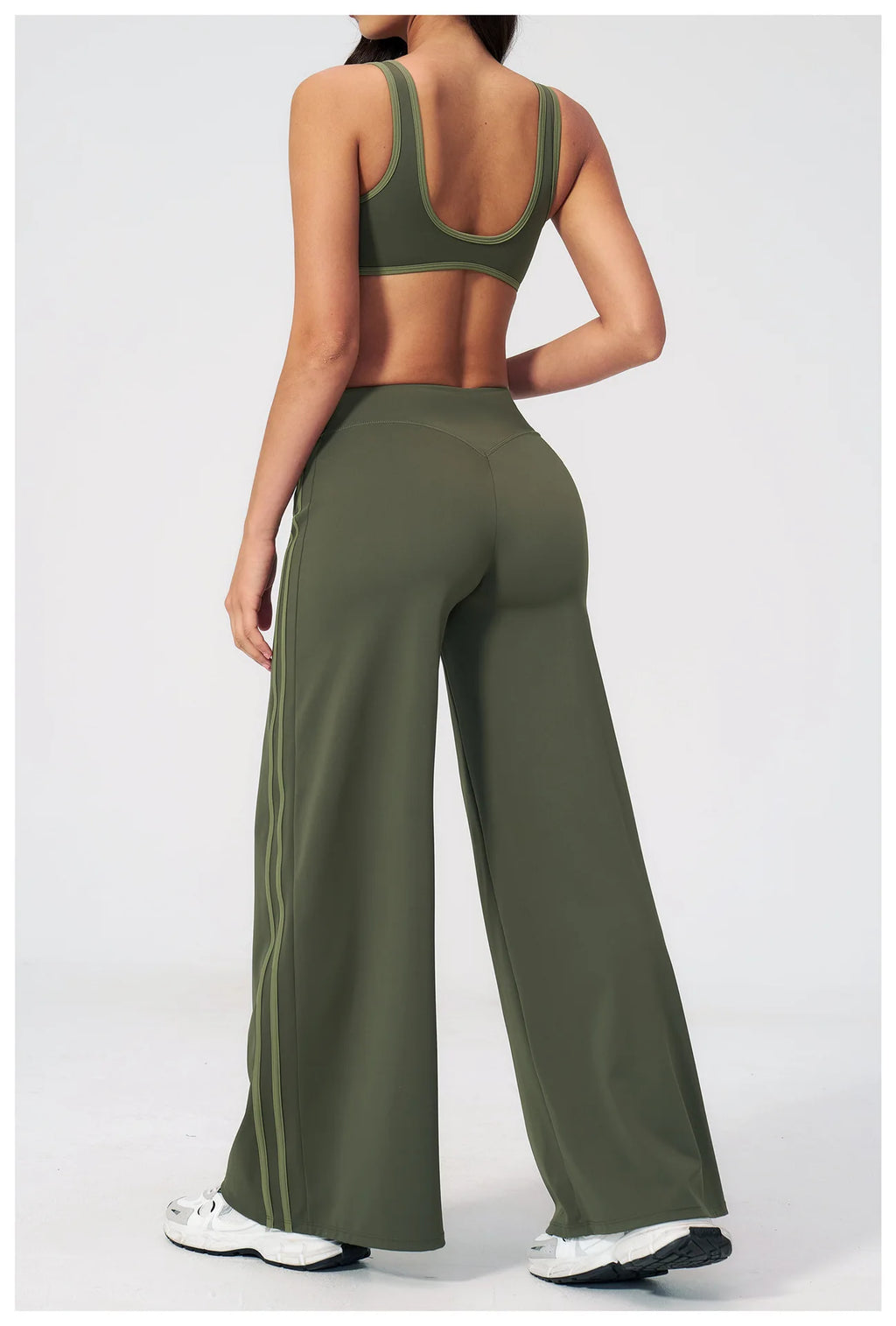 Conjunto de Yoga Top e Calças Wide Leg Shakti Line