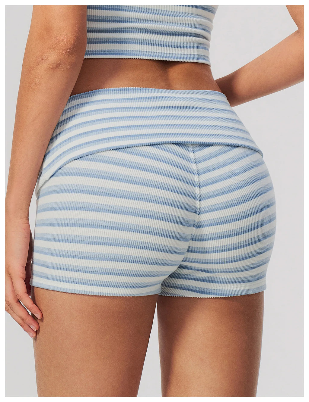 Calções de Yoga Cintura Dobrável Prana Stripe
