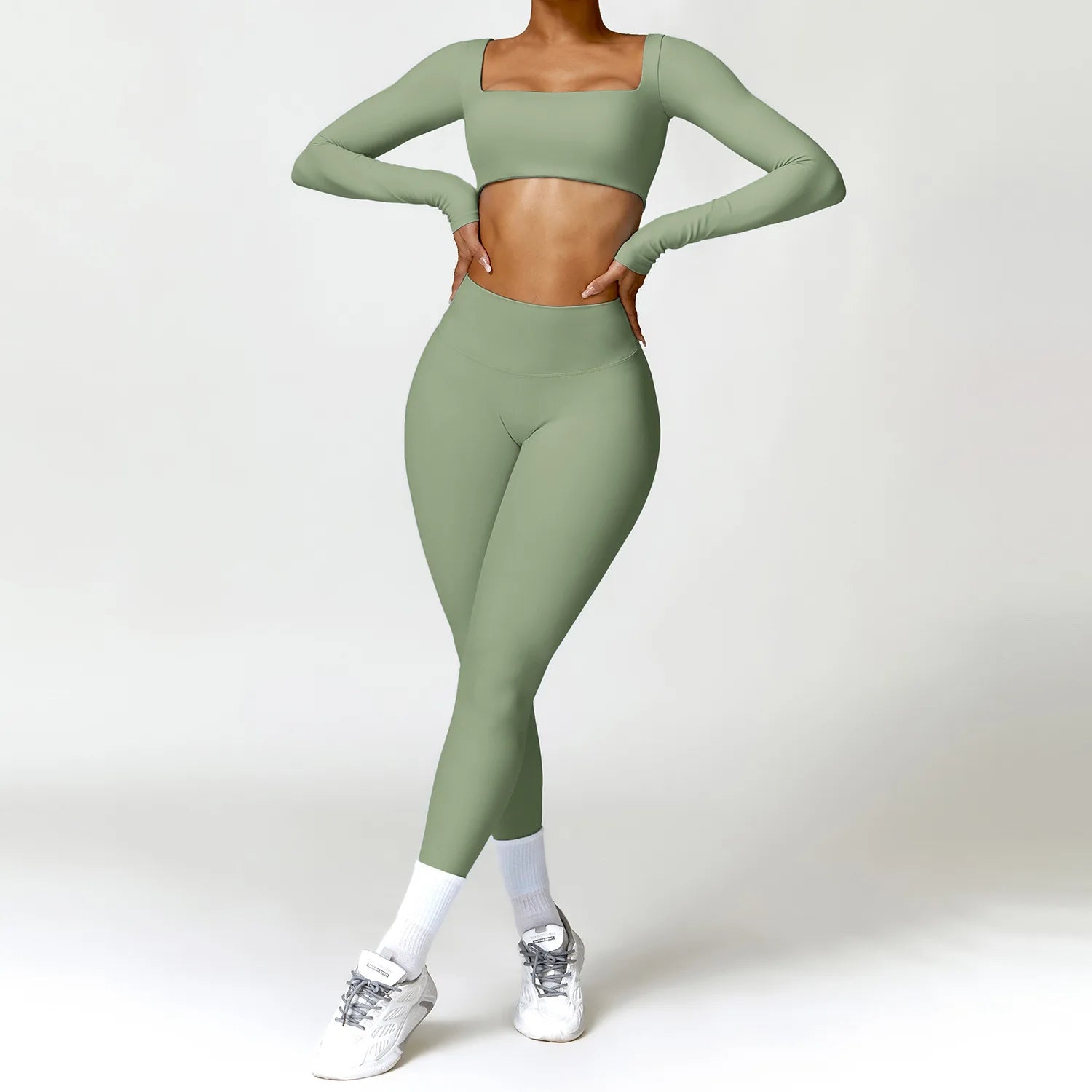 NirvaFit – Pantalones de Yoga Slim para Energía y Estilo Natural