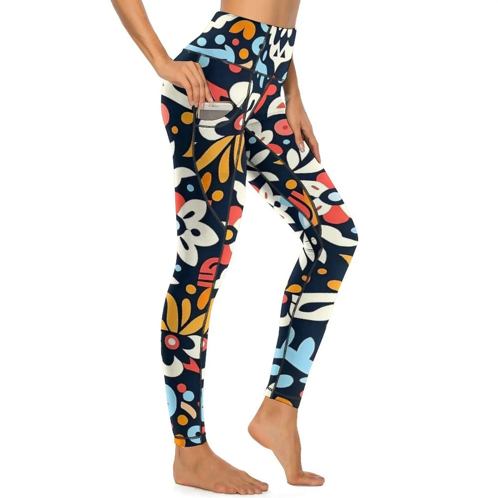 Prana Bloom – leggings femininas florais retro, imagem de produto e estampados disponíveis 1