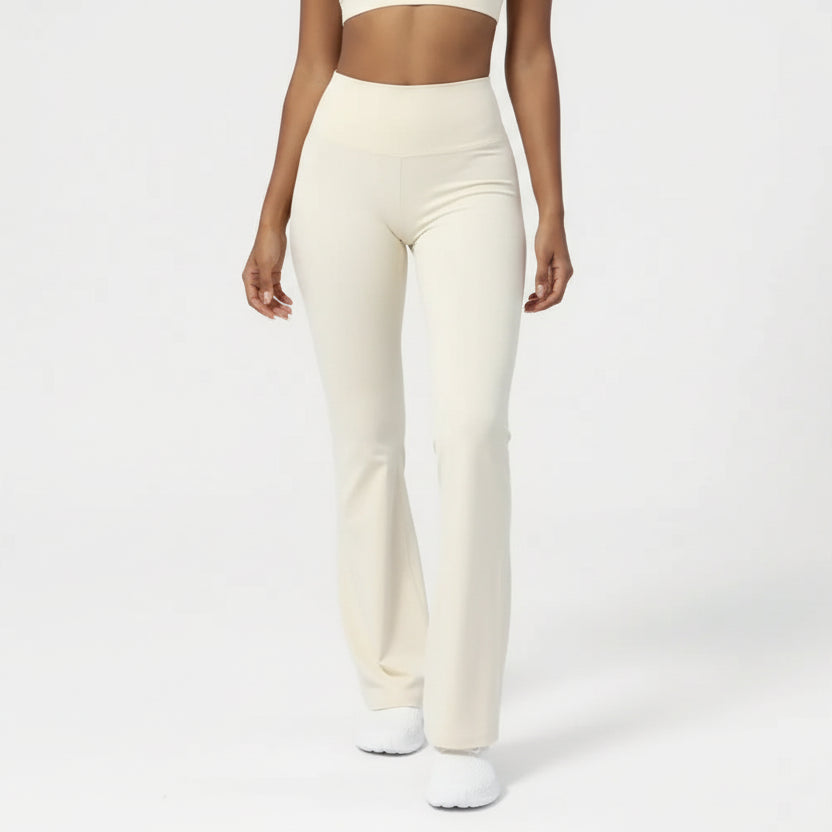 White Harmony Pants – Wide-Leg White Yoga Pants