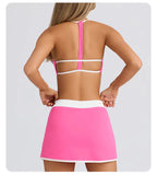 Conjunto Top Halter e Saia-Short de Yoga Aurea Match