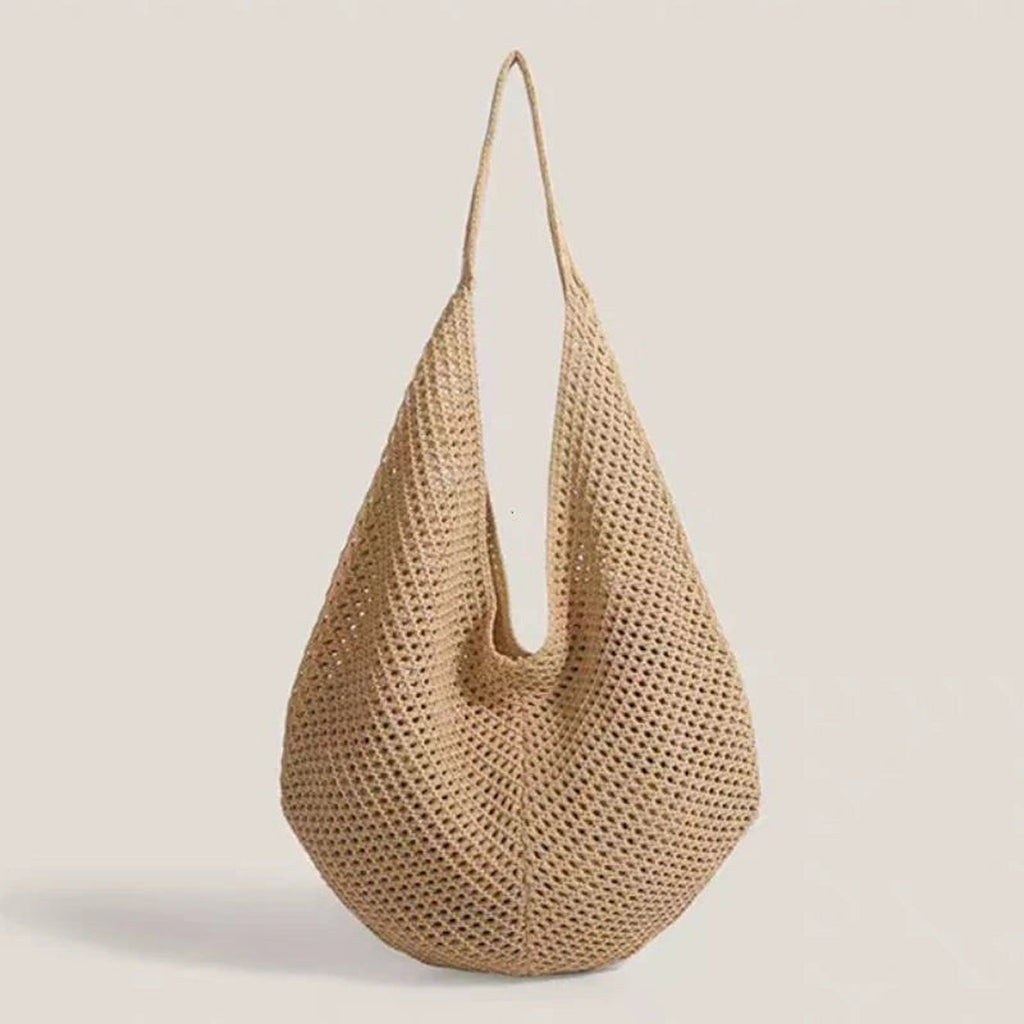 Sand Breeze Tote em croché caqui | Shamar Yoga