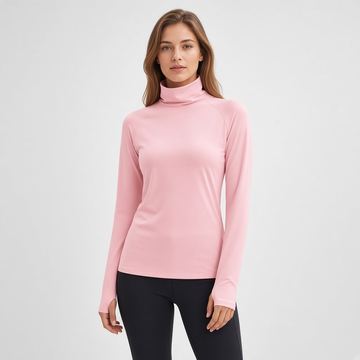 Lunar Warmth – Gola Alta e Conforto Feminino – capa em estúdio