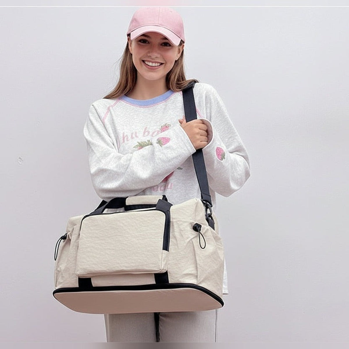 Saco Weekender Flow – Mobilidade e Elegância Funcional – capa em estúdio