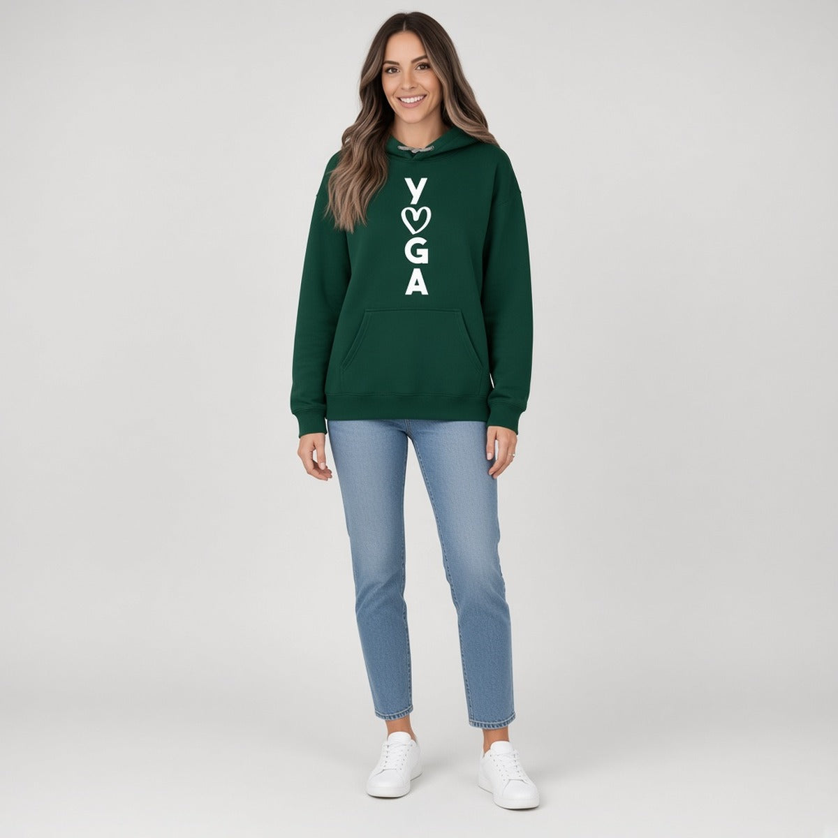 Hoodie Sankalpa Love Yoga • Conforto Espiritual e Presença – capa em estúdio