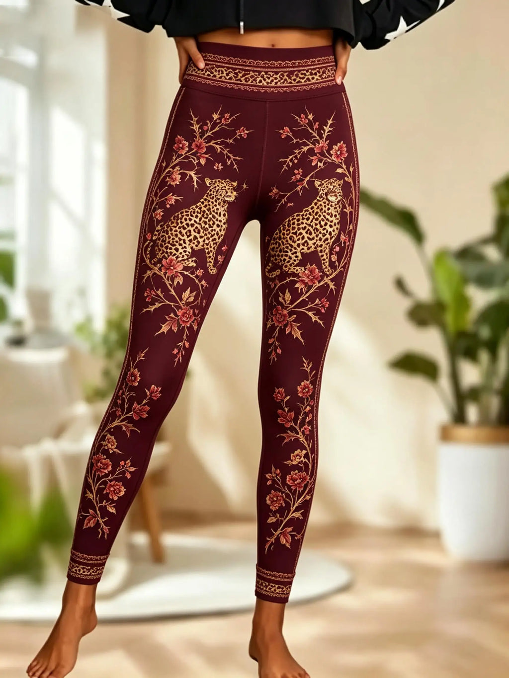 Leggings de Yoga Boho Spirit – estampado boémio, vista 10